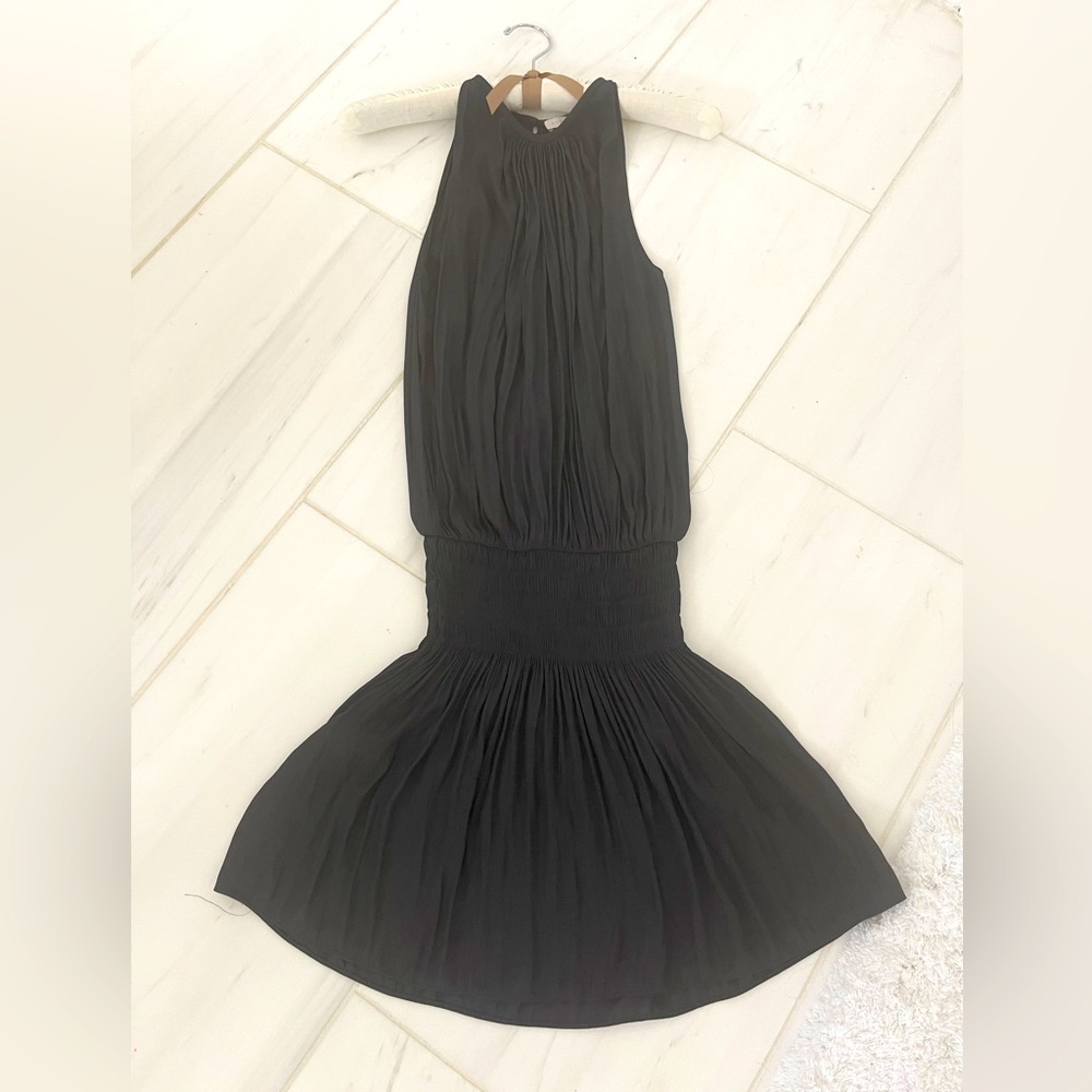 Rami Brooke black silky mini dress size Medium